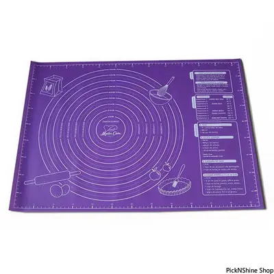 Silicone Pad Baking Mat Sheet Kneading Dough Mat For Kitchen Rolling Dough Pizza Large Dough Non-Stick Maker Holder