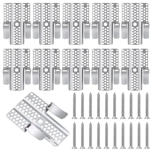 GJANSH Easy-to-Install 1/2-Inch Drywall Clips,Drywall Repair Tools, Professional Wall Hole Repair Kit and Drywall, Sturdy Metal-Backed Clips with Screws for Home Renovation,