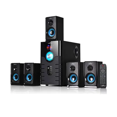 beFree Sound BFS-500 5.1 Channel Surround Sound Bluetooth Speaker System - Blue