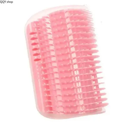 【Summervibes】Pet Corner Grooming Brush, Soft Self Massage Wall Scratcher Brush, Practical Self Grooming Tool, Relaxing Hair Removal Interactive Toy, Ideal Daily Relaxation Accessory for Indoor Cats and Small Dogs at Home