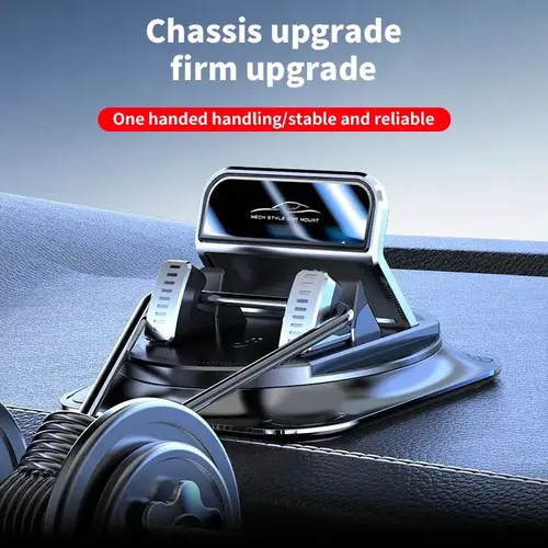 Car phone holder 360 degree rotation, suitablefor car navigation in-car dashboard, horizontaland vertica screen adjustment angle,suctioncup fixed non-slip mobile phone holdersuitable for iPhone and Android brackets