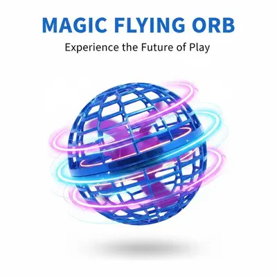 Levitating Induction Flying Ball, Glow Gyro for Fingertip Play, Sports & Outdoor Training Ball