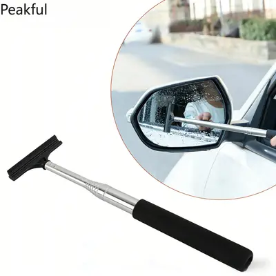 Universal Mini Car Window Squeegee, Popular Retractable Side Mirror Wiper Tool, Durable All-purpose Auto Glass Cleaning Gear, smooth scraping edge & wide compatibility, great for bad weather driving and routine car exterior care