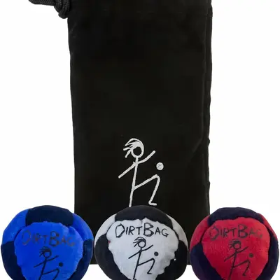 Footbag Hacky Bag Set, 2026 Upgraded Soft Plush Footbags, Durable Fleece Juggling Balls, Vibrant Sports Design, Indoor Outdoor Play, Coordination Training & Party Favors