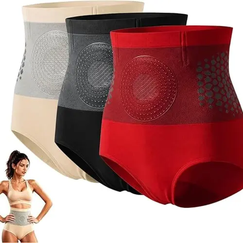 3-Pack 4-in-1 Compression Sweat Shorts for Women – High-Waist Yoga Pants, Breathable Firming Tummy Control Shapewear for Workout & Daily Wear