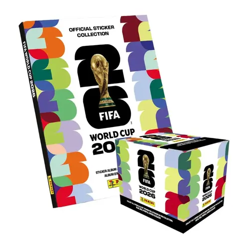 Panini® FIFA World Cup LIMITED HARD COVER Album + ONE LARGE Sticker Box (50 Packs Total)