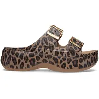Crocs Women's Saturday Metallic Buckle Platform Sandals