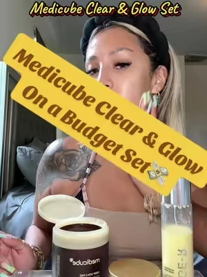 💛✨Medicube’s Clear & Glow on a budget set 💸✨#medicube #medicubeclearandglow #medicubecapsulecream #medicubedeepvitcpad #medicubeskincare 