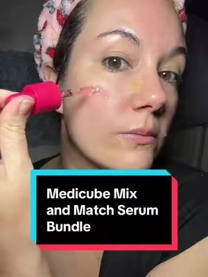 Medicube Mix and Match Serum Bundle Instructions @medicube global #medicube #antiagingskincare #over30skincare #over40skincare #tiktokshopcreatorpicks 