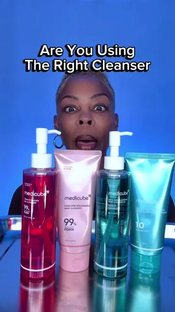 Medicube cleansers - each one targets a different skin vibe! @medicube global #TikTokShopBlackFriday  #TikTokShopCyberMonday  #TikTokShopCreatorPicks #medicubecleanser #over50skincare 