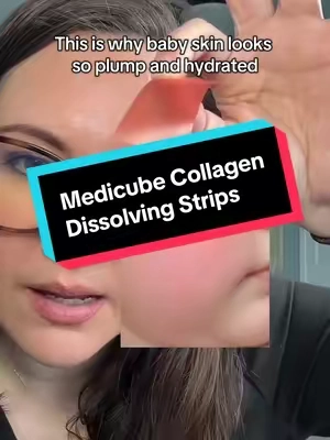 Medicube PDRN Collagen Dissolving Strips @medicube global #medicube #medicubesuperbrandday #skincaretiktok #tiktokshopcreatorpicks #antiagingskincare 