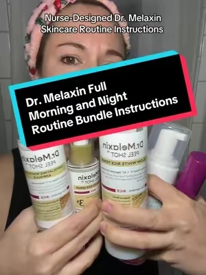 Dr. Melaxin Nurse Approved Full Morning and Night Skincare Routine @Dr.Melaxin Global #drmelaxin #skincaretiktok #skincareroutine #tiktokshopcreatorpicks #drmelaxinsuperbrandday 