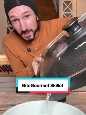 EliteGourmet Skillet #skillet #electricskillet #cookware #qvc #tiktokshopcreatorpicks 