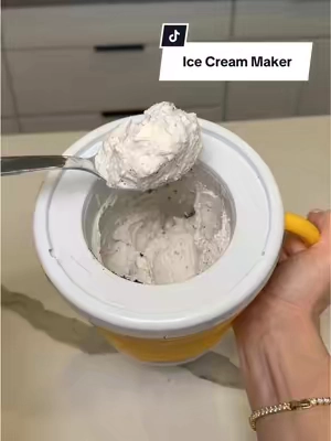 Homemade Ice Cream in minutes #icecreammachine #icecreammaker #kitchengadgets #newyearnewme #tiktokshopcreatorpicks 