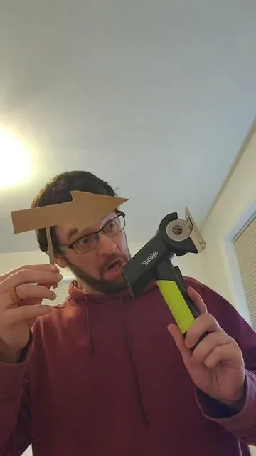 Cardboard cutter is actually pretty nice. gunna be great for some simple crafts. and breaking down moving boxes. #crafts #nerd #swordtiktok #cosplay 