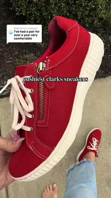 Replying to @roz @Crocs Clark’s Caroline Perforated Leather Sneakers for women #clarks #clarkshoes #womenshoes #sneakers #tiktokshopcreatorpicks 