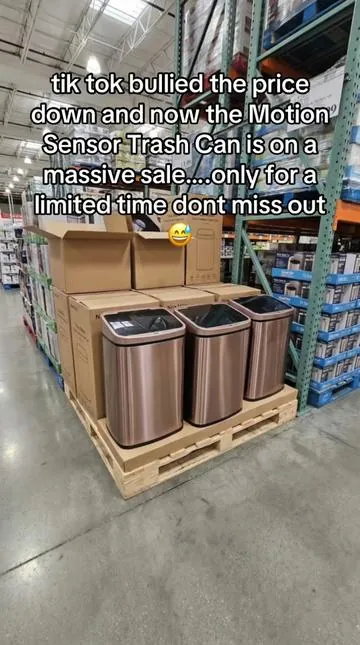 Motion sensor trash can #tiktokshopcreatorpicks 
