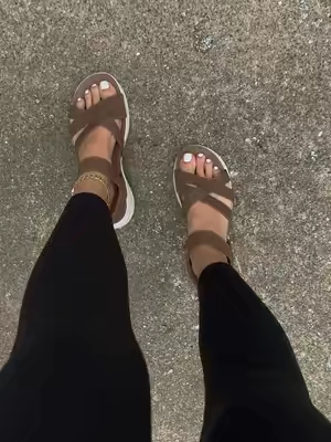 They’re perfect @QVC, Inc #skechers #sliponshoes #sandal #sandals #qvcloyaltyprogram 