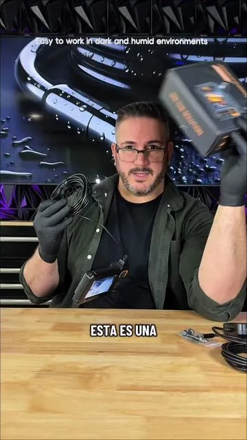 Cámara indoscopica para ver interiores de motores aires acondicionados drenajes y más “Ve lo que nadie puede ver 🔍 esta cámara te ahorra dinero y problemas desde el primer uso 👇 #tiktokshop #herramientas #autos #hogar #viral”