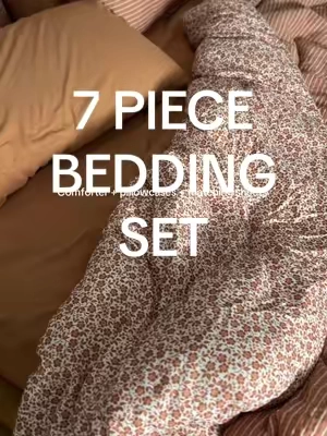 Tell me that bed doesn’t look like you wanna crawl into it 😴💤 #beddingset #bedroomdecor #bedding #comforterset #tiktokshopcreatorpicks 