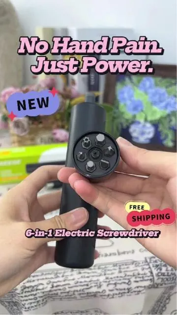 Small but powerful This 6-in-1 electric screwdriver saves time, effort, and your hands. Perfect for quick fixes, DIY projects, and everyday use. #seesenewarrivals #newarrivals #fatherdaygift #screwdriver #diyproject 