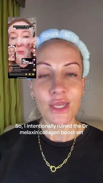 I ruined it for good reason.. #GiftedCollagenBoostSet #DrMelaxin #LargePores #HyperpigmentationCare #MatureSkinTips 