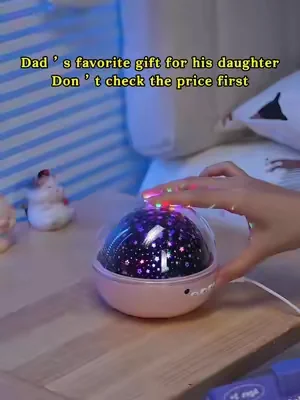Dad’s favorite gift for his daughter #SoothingLight #BedtimeRoutine #nightlightprojector #kidsgiftsnz 