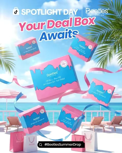 With so many amazing options to choose from, it's hard to pick just one! Whether you're into classic styles, bold colors, or trendy seasonal designs, there's a Deal Box with your name on it. Which one is your favorite? Let us know in the comments 🔥From June 17 – July 2, enjoy a discount of more than 60% off torewide🔥 #tiktokshopdealsforyoudays #BeetlesSummerDrop #spotlightday #beetlesgelpolish #beetlesdealbox 