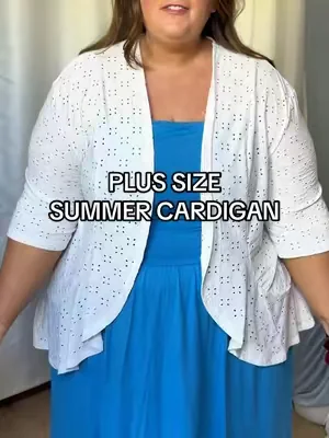 MADE for the plus size girlies ☀️ #plussize #cardigan #summervibes #dealsforyoudays #plussizetop 