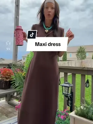 The throw on and go maxi dress every busy mom needs this summer ☀️ Comfortable, flattering, and it has pockets. #MaxiDress #SummerOutfit #MomFashion #VacationOutfit  Prices may change and vary