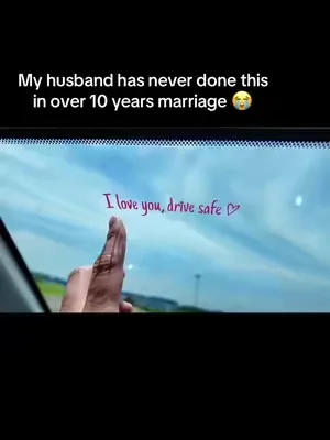 I love you,drive safe ❤️ car rearview mirror sticker ❤️#sticker #stickers #fyp #carsaccessories #truckaccesories 