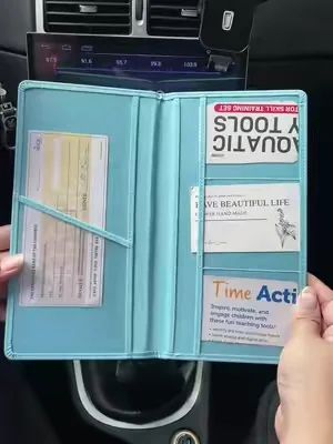 Mi mujer siempre tenía un lío de papeles en el coche y después de comprarle esta bolsa organizadora de archivos para el coche, ¡los papeles quedaron ordenados! 32F #cardholderwallet #carhacks #gift #🇺🇸 #tiktokmademebuyit           