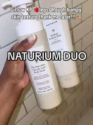 Shower routine might take a lil long long but atleast I don’t have KP skin/🍓legs🤭#naturium #kpskin #dealsforyoudays #tiktokshopcreatorpicks #summerwins 