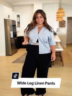 These are my faves because they are an actual cotton/linen blend 🙌🏻 @TanmingFashion  #tanming #linenpants #widelegpants #dealsforyoudays #tiktokshopcreatorpicks 