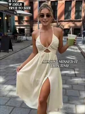 He really tried to tell me I couldn't wear this out 😭 The backless detail is everything! Snagging every color before the flash sale ends 🏃‍♀️💨 #boyfriendpov #summerdress #vacationoutfit #tiktokmademebuyit #ootd