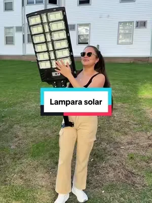 Lámpara recargable con panel solar #parati #lamparasolar #panelsolar #tiktokshopcreatorpicks #tiktokshop 