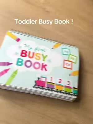 Montessori style busy book for toddler and preschool kids! Learning and interactive busy book for kids! #BusyBook #ToddlerBook #Montessori #ToddlerBusyBook #preschoolactivities 