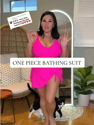 Replying to @Lifeis2short1965 I love that the skirt is attached on this swimsuit!  #dealsforyoudays #summerwins #onepiece #bathingsuit #swimsuit 