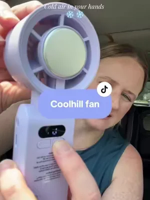 This portable cooling fan is a game changer #portablecoolingfan #coolingfan #portablefan #summerfinds #dealsforyoudays 