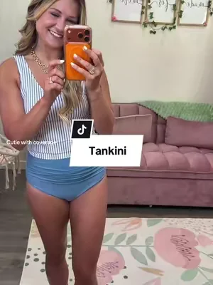 Super cute Tankini! Perfect for water parks and port days! @EOMENIE  #tankini 