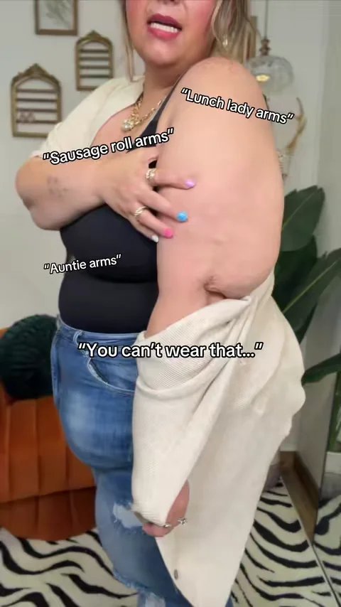 For the girls that just don’t want to show their upper arms. I tried accepting mine too. And sometimes I do better. But tbh I do prefer to keep them covered and that’s okay too. #DealsForYouDays #TikTokShopCreatorPicks #SummerWins 