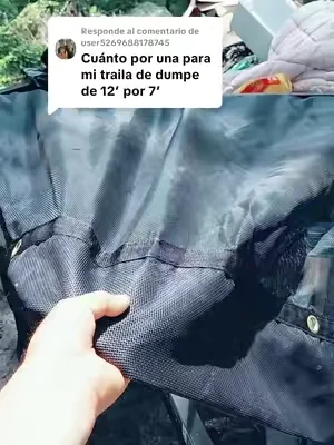 Respuesta a @user5269688178745 #I 【DealsForYouDays】VEVOR Dump Truck Mesh TarpPVC Coated Black Heavy Duty Cars Accessories Cover with 5.5" 18oz Double PocketsBrass GrommetsReinforced Double Needle Stitch Webbing for Manual or Electric Dump Truck Systems, Car Cover, Truck Bed Covers#DealsForYouDays and #VEVORSuperBrandDay 