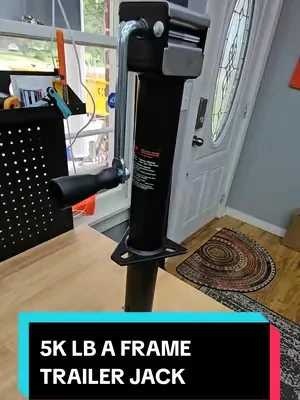 VEVOR 5K LB A FRAME TRAILER JACK WITH ADJUSTABLE LEG FROM 22.5"-37.4", RUST PROOF COATED, ERGONOMIC HANDLE, 15" VERTICAL TRAVEL. #trailerjack #trailerjacks #tiktokshopcreatorpicks #summervibes #dealsforyoudays @VEVOR Store @CreatorCollab_Mabel @Haidee_Collab 