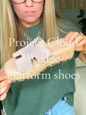 Project Cloud might as well just get my whole paycheck!  #projectcloud #wedgesandals #platformsandals #comfysandals #dealsforyoudays 