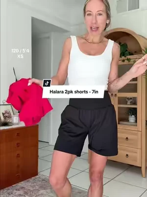 Halara has a 2pk bundle deal on their popular 2 in 1 shorts. These are the 7in inseam. @Halara_official  #shorta #halarashorts #halara #dealsforyoudays #summervibes 