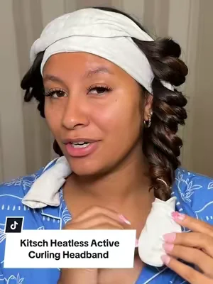 Those bulky heatless curling rods have officially been replaced by this active curling headband from @Kitsch 💕🙌🏽 #heatlesscurls #overnightcurls #mykitsch #heatlesshairstyles #dealsforyoudays 
