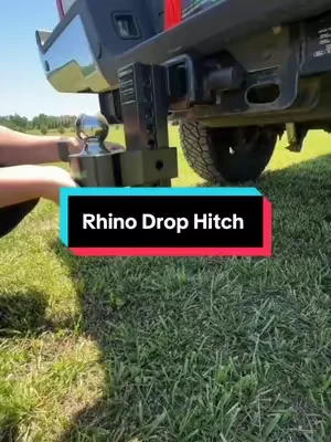 Adjustable drop hitch for towing @Rhino USA #towing #hauling #drophitch #trailerhitch #rhinousa 