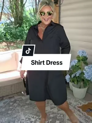 The dress that can go from daytime to evening wear. Definitely a closet staple✨️@Chouyatou_US  #shirtdress #dealsforyoudays #summerwins #midsizefashion #CapCut 