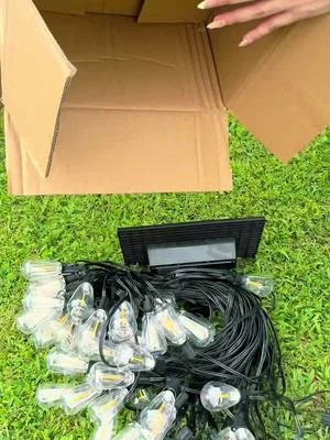 #lamps #luzsolar #lamparassolares #dealsforyoudays Guirnalda de luces solares DAYBETTER ST38 con bombilla Edison irrompible, resistente al agua, luz cálida de 2700K, 8 modos para jardín, patio, fiestas y decoración navideñas 