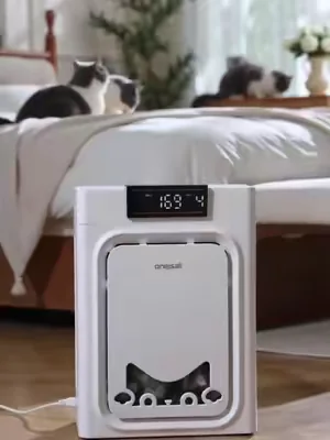 this literally traps pet hair from out of the air,we have three pets!   #PetAirPurifier   #PetHairEverywhere  #CatHealth #Dealsforyoudays #SummerWins  